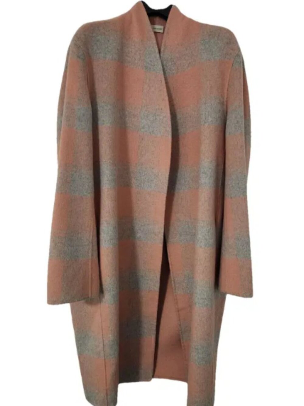 By Malene Birger Carolas Pale Rose Plaid Wool Blend Coat EU 32 US 2